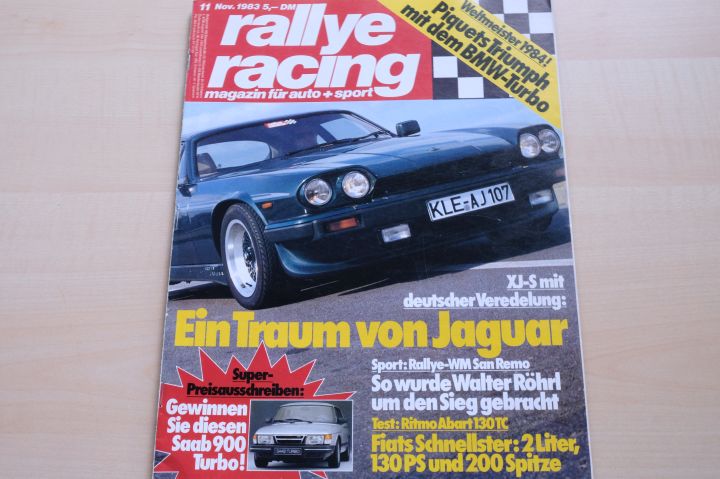 Deckblatt Rallye Racing (11/1983)